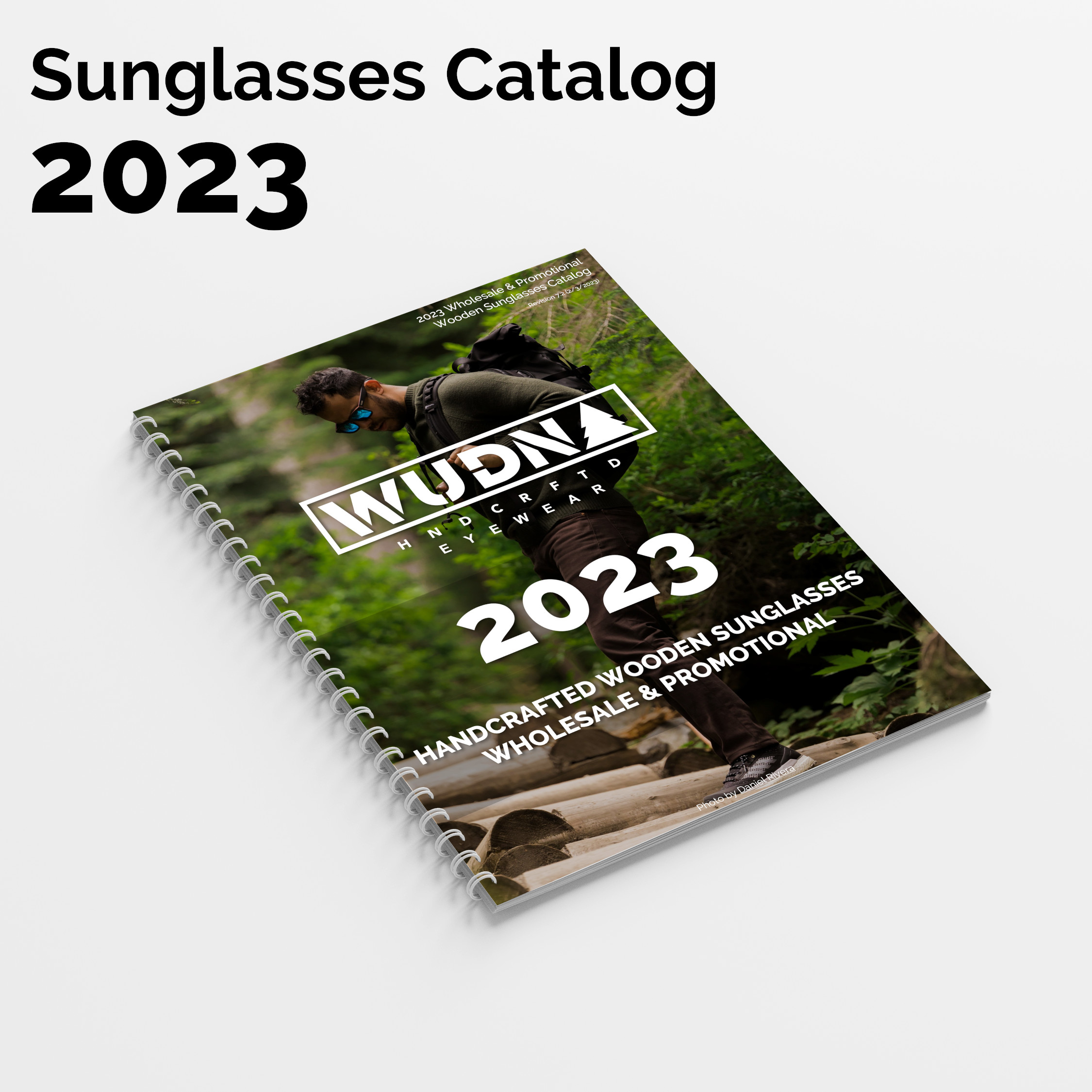 2023 promotional wooden sunglasses catalog