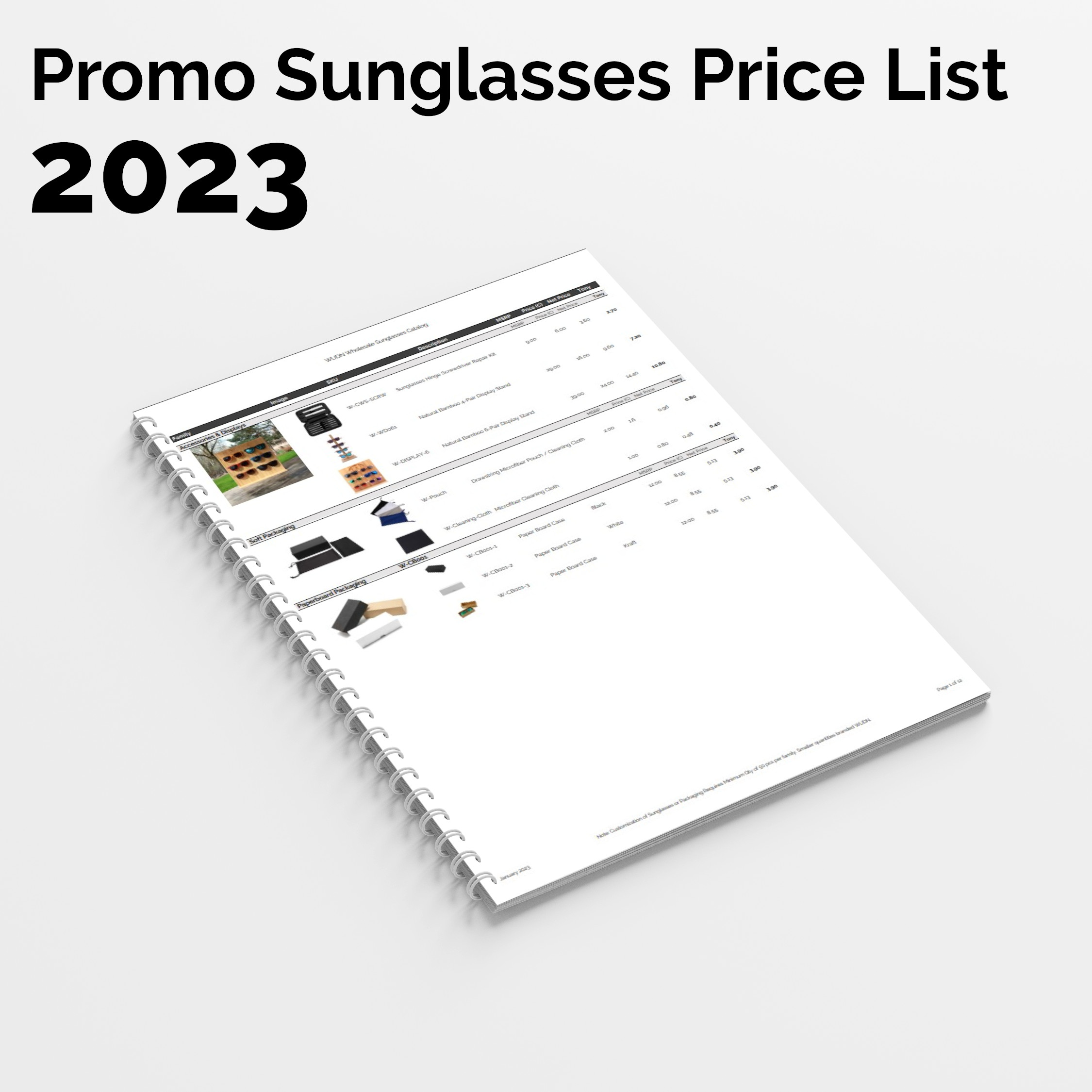 2023 promotional wooden sunglasses price list